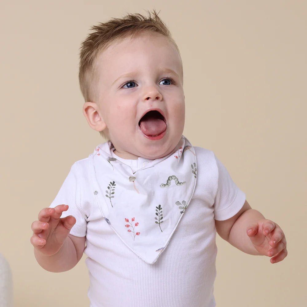 Garden Friends Organic Dribble Bib