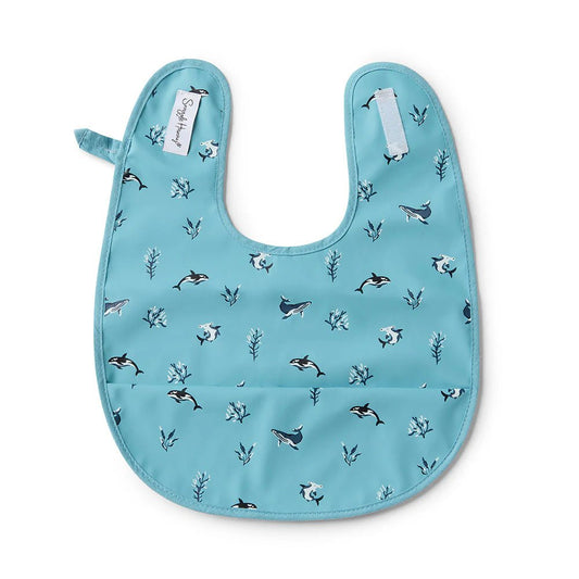 Blue Ocean Snuggle Bib - Aster & Ruby