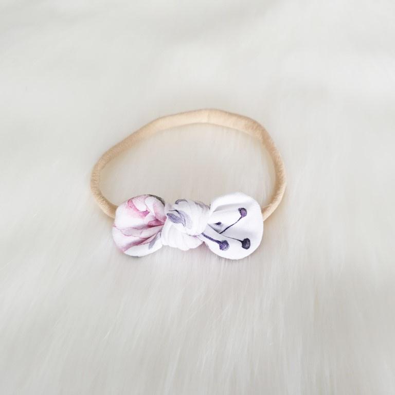 Poppy Mini Bow Headband-Aster & Ruby